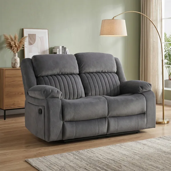 Morgan 2 Seater Recliner Slate Grey