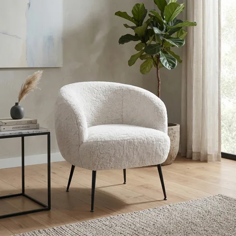 Willow Bedroom Chair - Lamb White