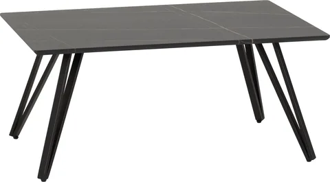 Marlow Coffee Table - Black Marble Effect/Black