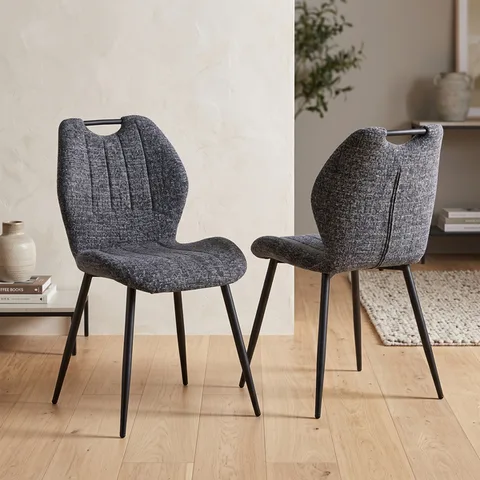 Turin Dining Chair - Dark Grey