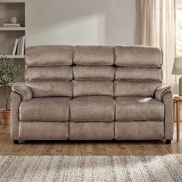 Savoy 3 Seater Fixed Taupe