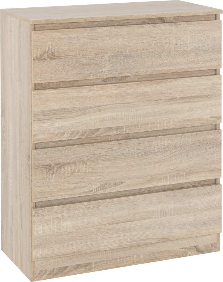Malvern 4 Drawer Chest - Sonoma Oak Effect