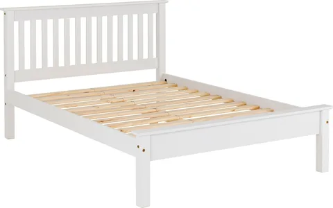 Monaco 4' Bed Low Foot End - White