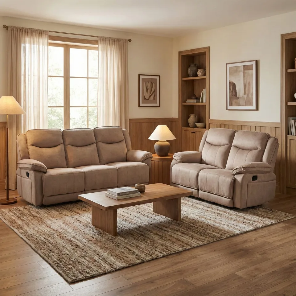Clayton Light Brown 3+2 Suite
