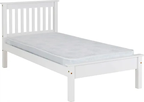 Monaco 3' Bed Low Foot End - White
