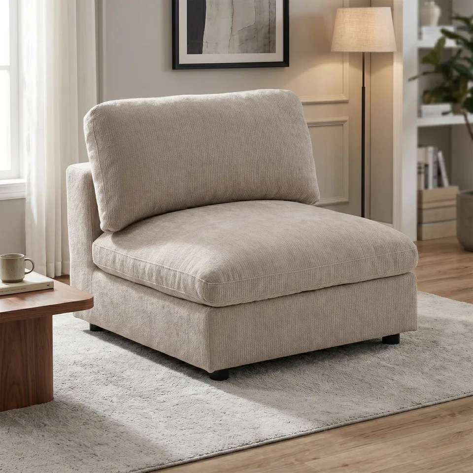 Haven Armless Chair - Biscuit - Box 2