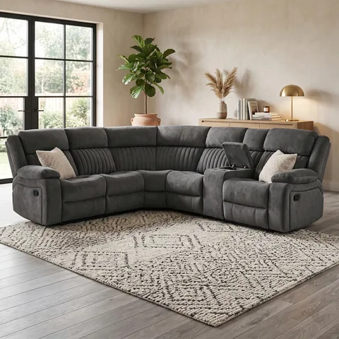 Morgan Corner Suite Slate Grey