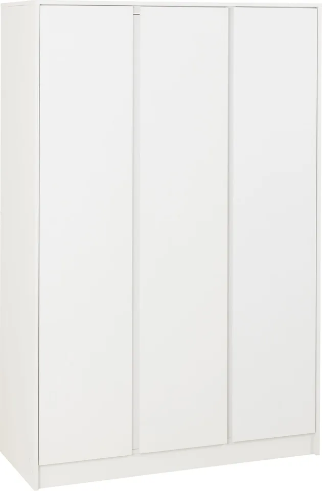 Malvern 3 Door Wardrobe - White