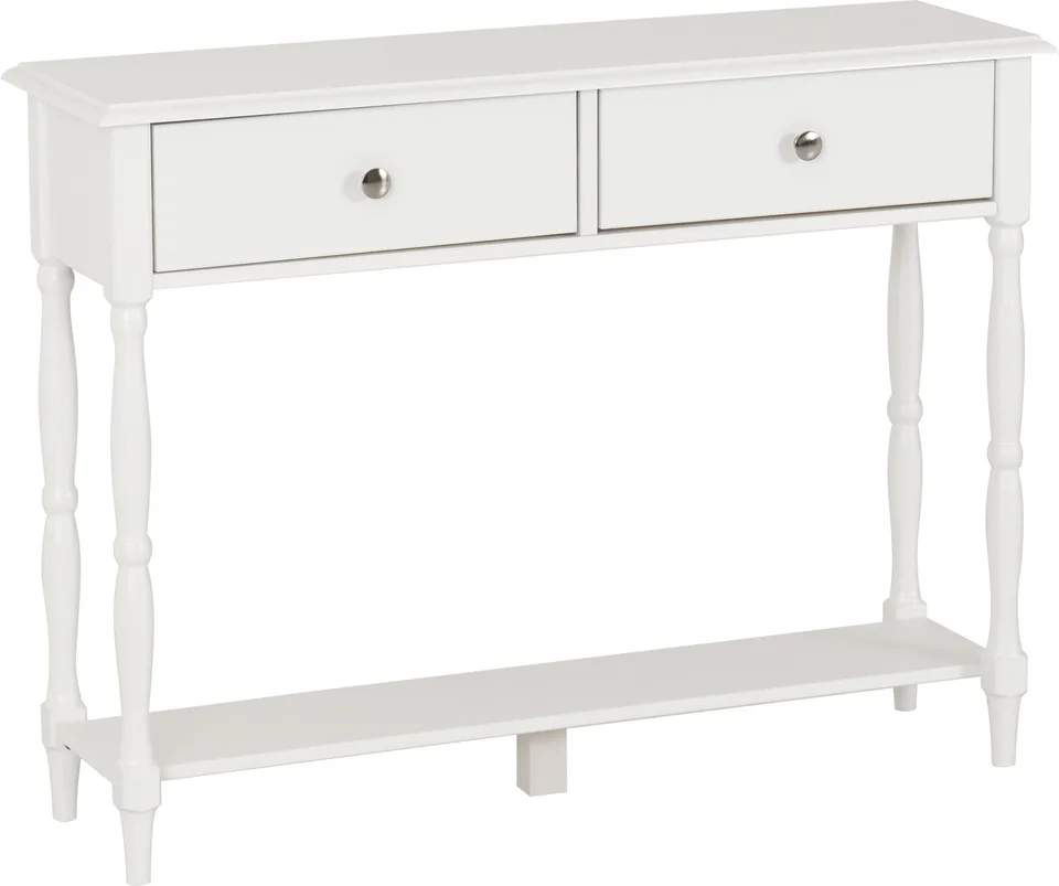 Stratford 2 Drawer Console Table - White