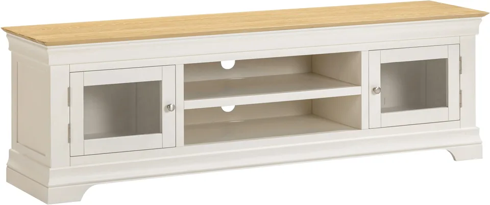 Bordeaux Tv Stand - Ivory/Oak