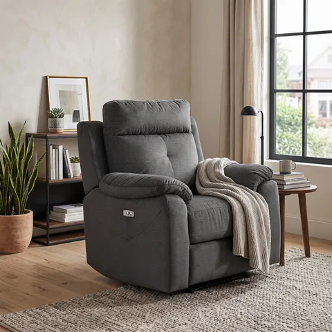 Palermo Chair Electric Recliner Anthracite