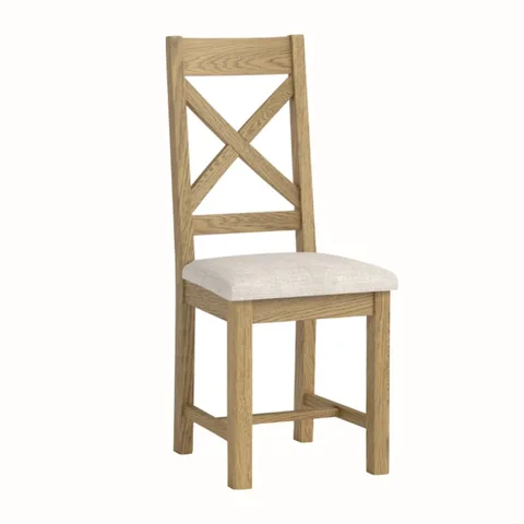 Dorchester Oak Cordoba Cross Back Chair