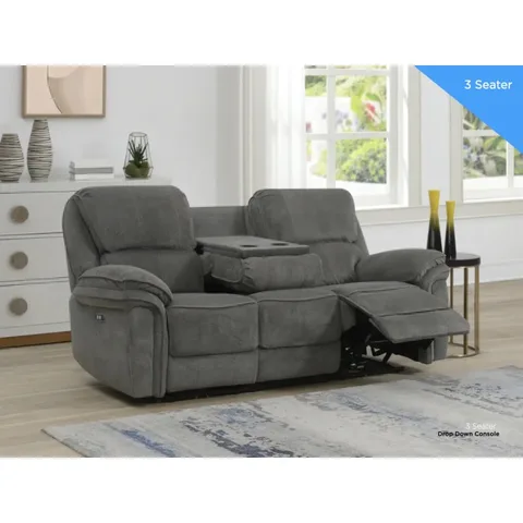 Westbury 3 Seater Electric Recliner Stone
