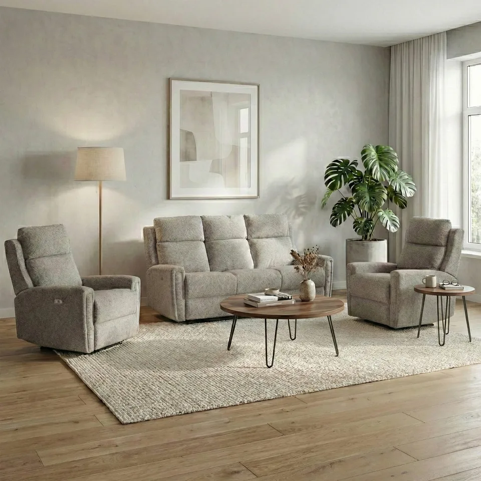 Mayfair Electric Reclining 3+1+1 Ash