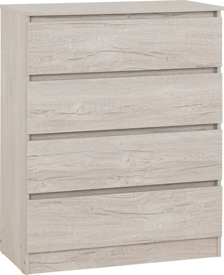 Malvern 4 Drawer Chest - Urban Snow