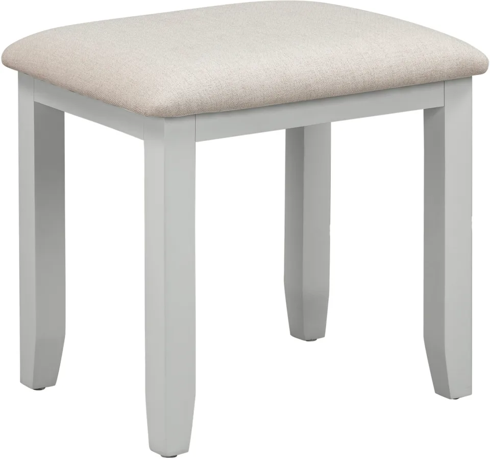 Bordeaux Dressing Table Stool - Pebble Grey
