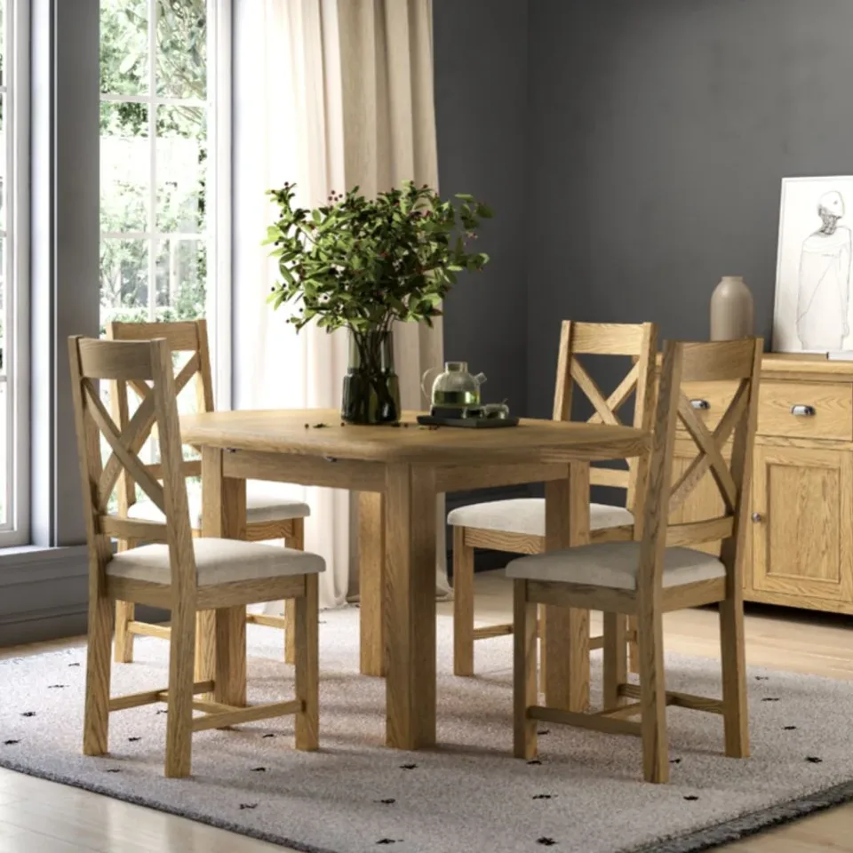 Dorchester Oak 120cm Dining Set