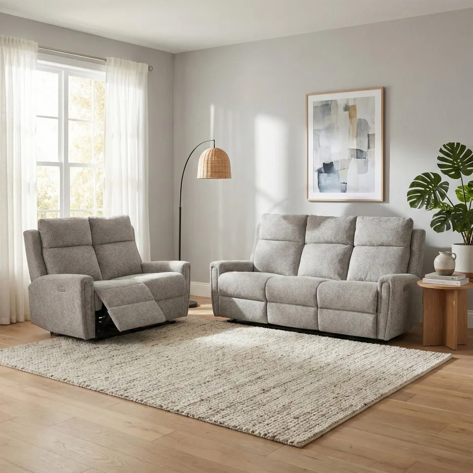 Mayfair Electric Reclining 3+2 Ash
