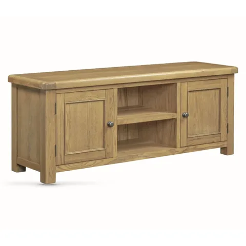 Dorchester Oak Large TV Unit with 2 drawers