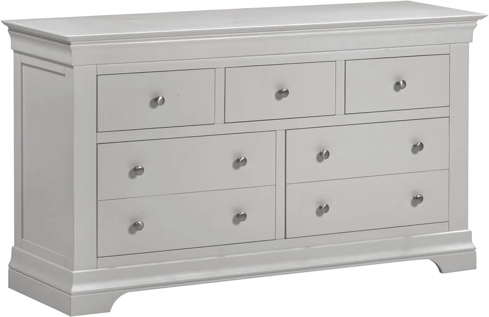 Bordeaux 3+2 Drawer Chest - Pebble Grey
