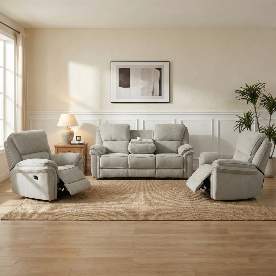 Westbury Manual Reclining 3+1+1 Beige