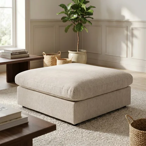 Haven Footstool - Biscuit - Box 3