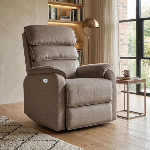 Savoy Chair Elec Rec Taupe