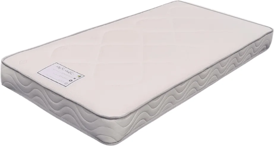 Kinder Reflex 5' Mattress - White/Grey Edging