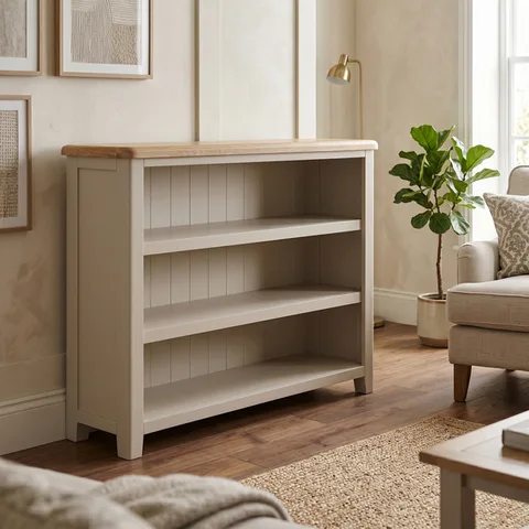 Windermere Painted Wide Low Bookcase