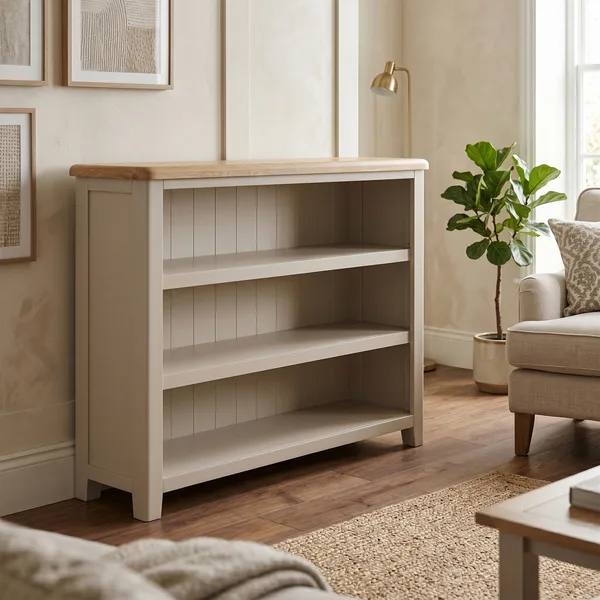 Windermere Painted Wide Low Bookcase