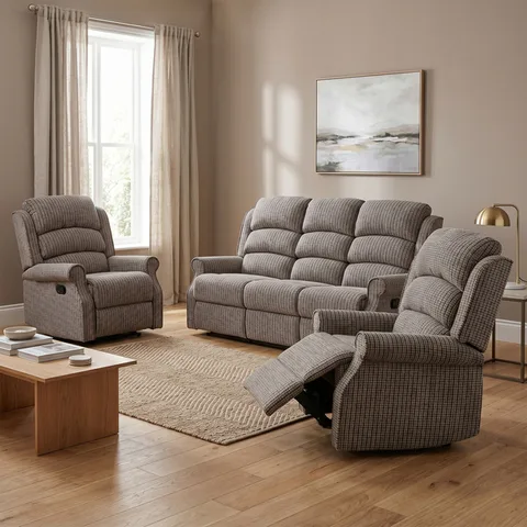 Windsor 3+1+1 Recliner Latte