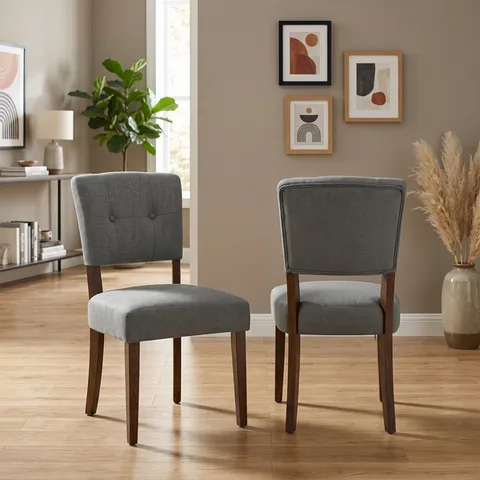 Oakridge Dining Chair - Grey Fabric Dark Oak