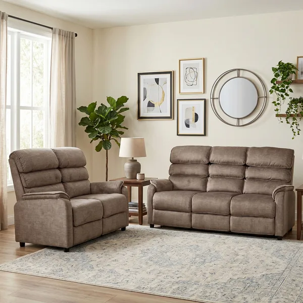 Savoy 3+2 Fixed Taupe