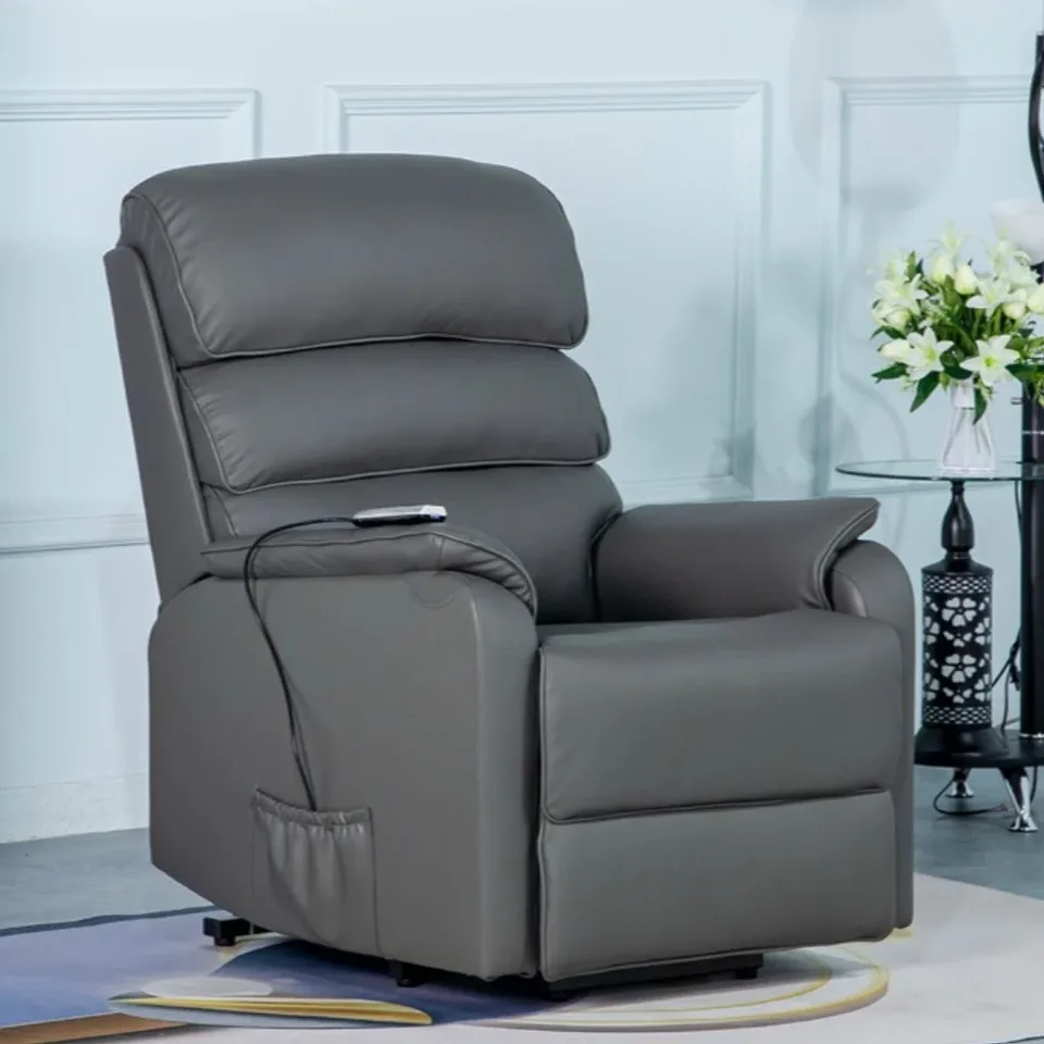 Savoy Elec L/T Dual Motor Chair Grey Leather
