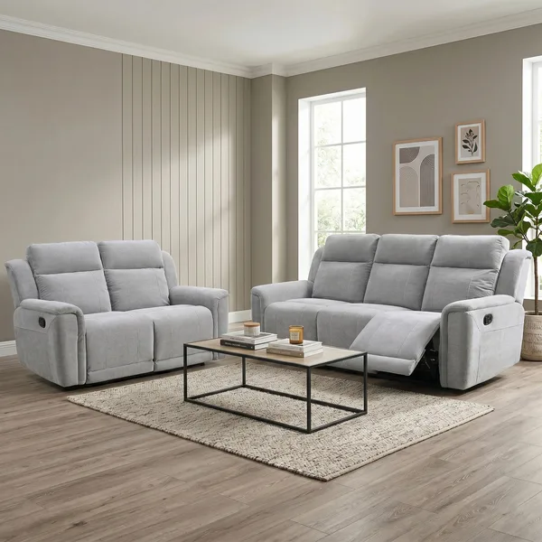 Somerton 3+2 Light Grey