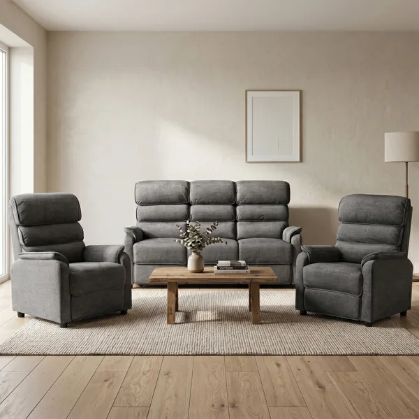 Savoy 3+1+1 Suite Grey (Fxd)