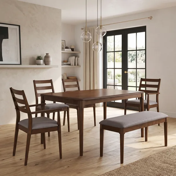 Orlando Walnut 150cm Dining Set