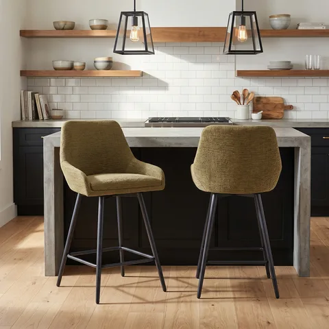 Oscar Counter Stool - Olive Green
