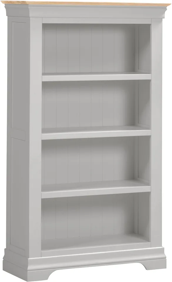 Bordeaux Bookcase - Pebble Grey/Oak