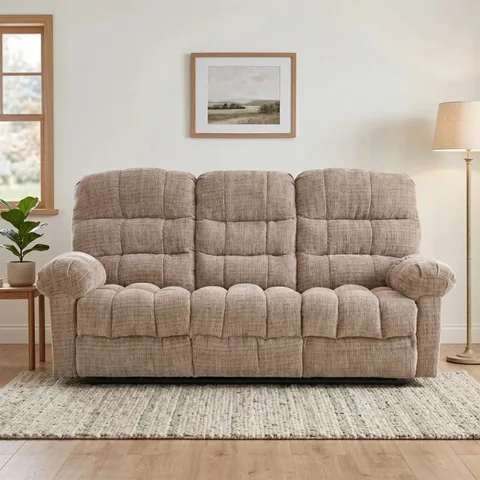 Cloud 3 Seater Recliner Beige