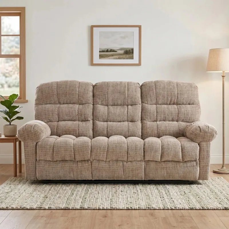 Cloud 3 Seater Recliner Beige