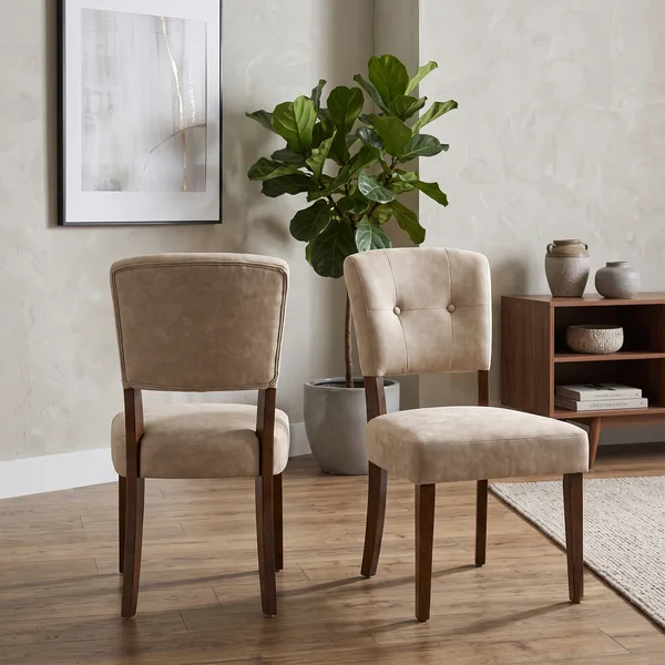 Oakridge Dining Chair - Beige Bison Dark Oak