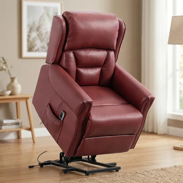 Sandringham L&T Dual Motor - Burgandy Leather
