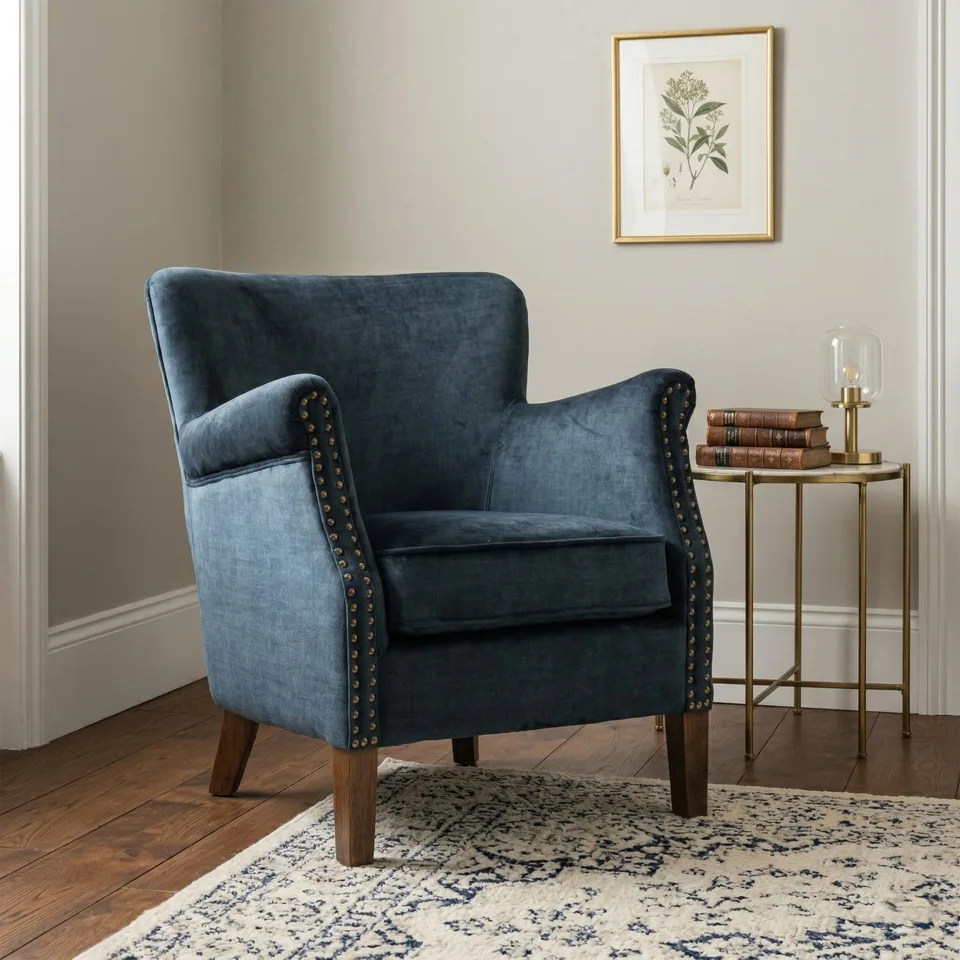 Harlow Armchair Vogue Deep Ocean