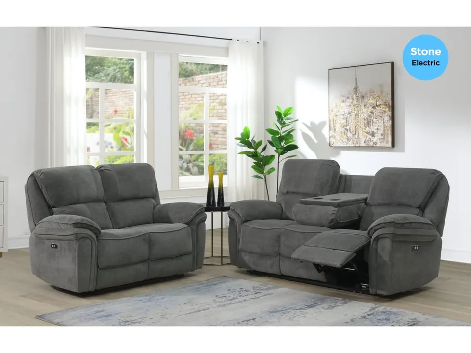 Westbury Electric Reclining 3+2 Stone
