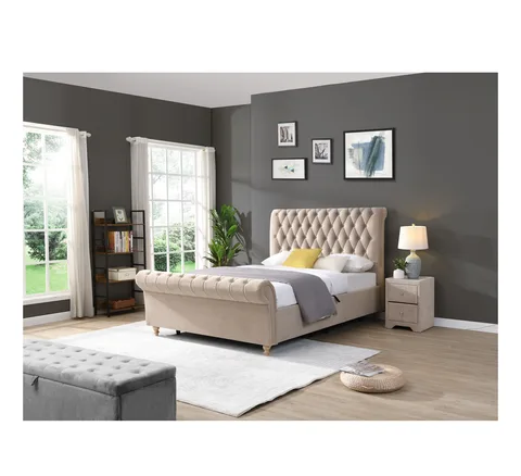 Kilkenny Gas Lift Bed - 4ft 6in, Mink