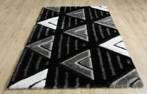 Venus Rug - 120 × 170 cm - Black Grey