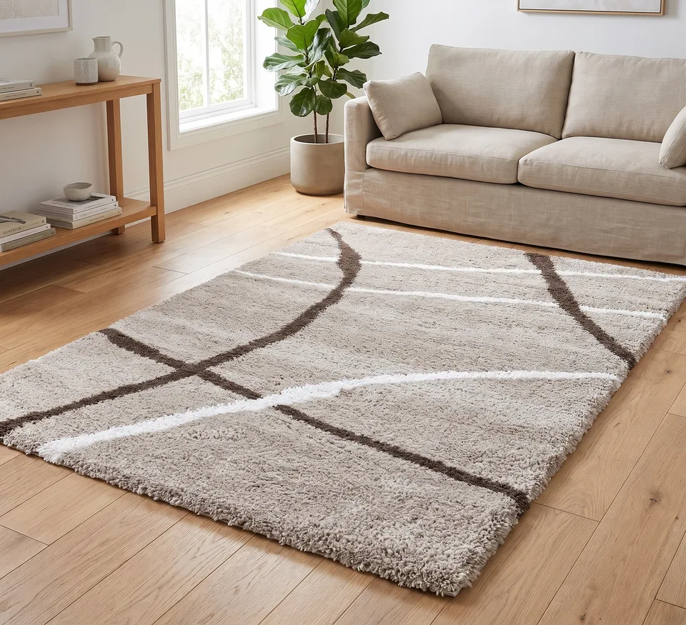 Cruz Rug - 160 × 220 cm - Taupe 04
