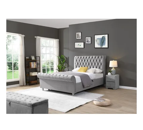Kilkenny Gas Lift Bed - 4ft 6in, Silver