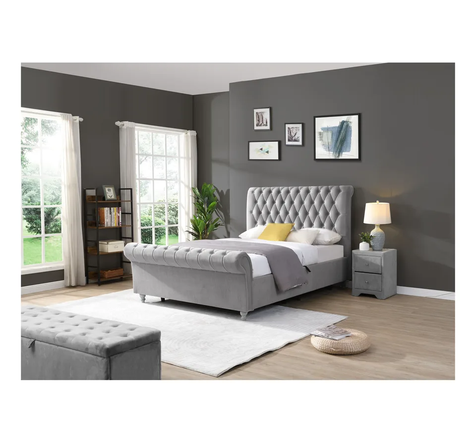 Kilkenny Gas Lift Bed - 4ft 6in, Silver